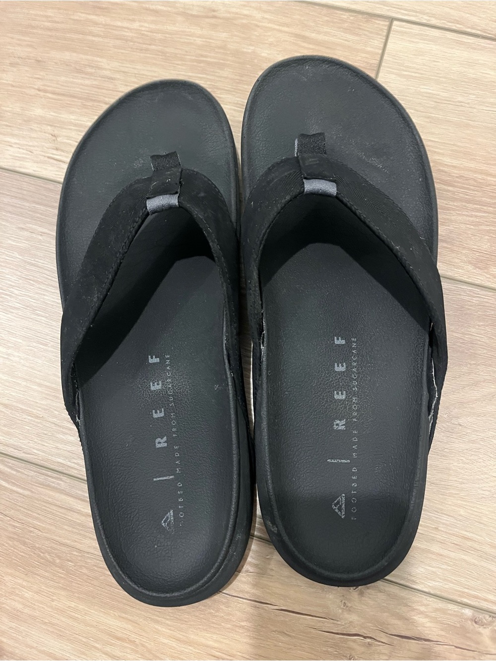 Reef Black Men’s Cushioned Flip Flop Sandals